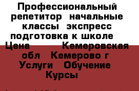 Профессиональный репетитор (начальные классы, экспресс-подготовка к школе) › Цена ­ 500 - Кемеровская обл., Кемерово г. Услуги » Обучение. Курсы   